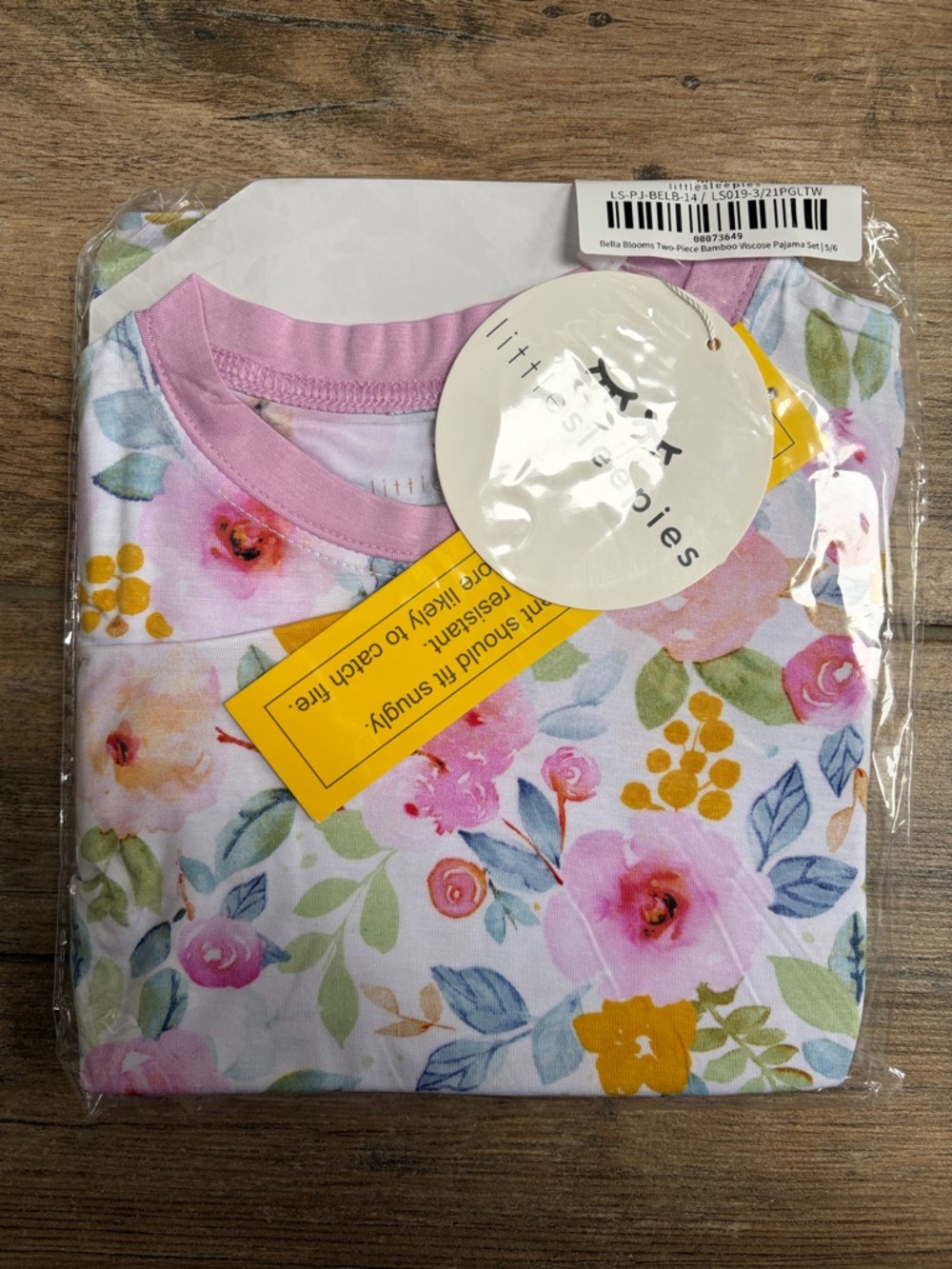 Little Sleepies Bella Blooms LS PJ Two-Piece Pajama Set